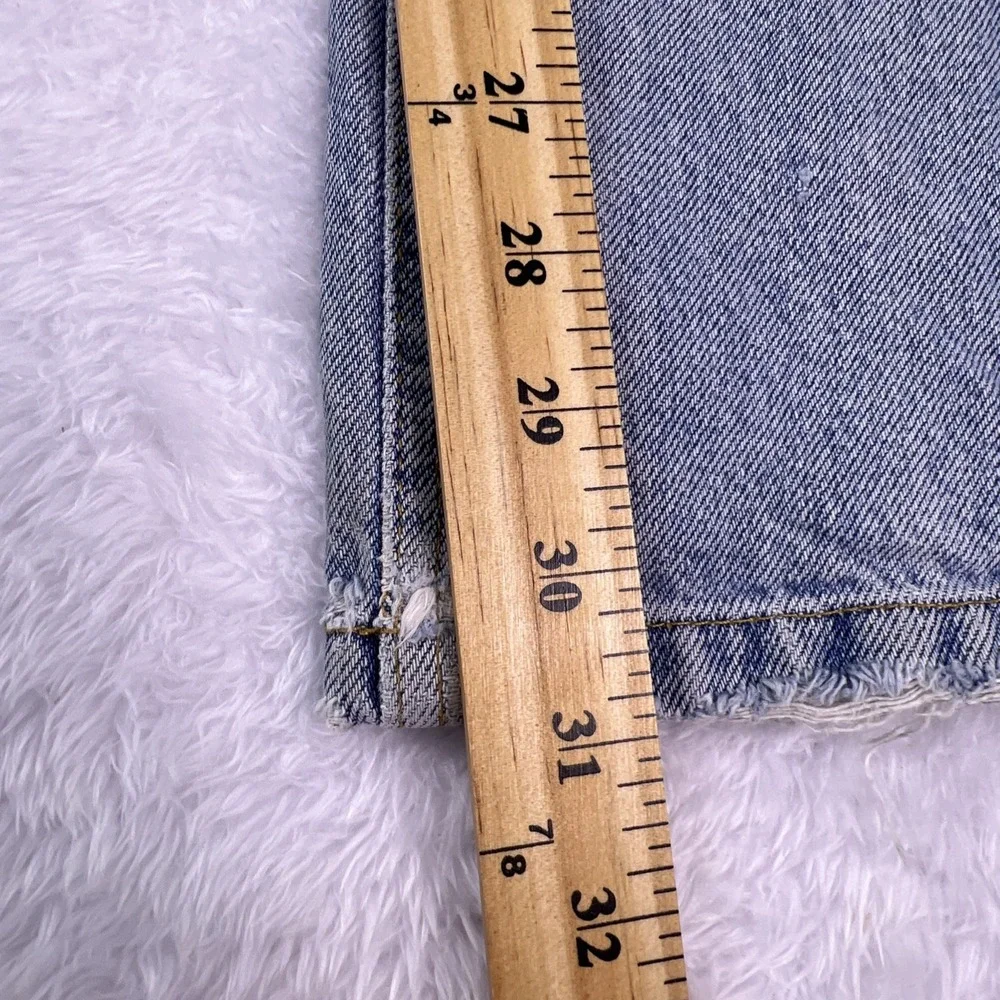 Y2K Tommy Hilfiger Jeans High Waist Mom Jeans Straight Light‎ Wash Women's 6 VTG